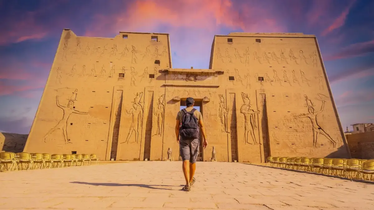 The Temple of Horus at Edfu, between Luxor and Aswan