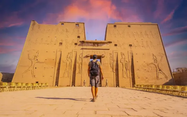 The Temple of Horus at Edfu, between Luxor and Aswan